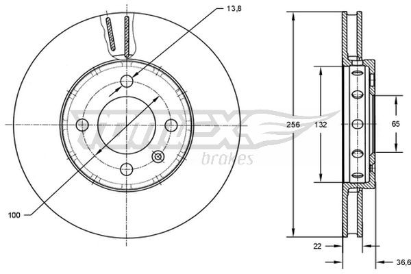 TOMEX Brakes Bremsscheibe